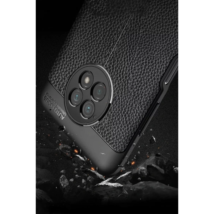 USLUCAN ALIŞVERİŞ Xiaomi Redmi Note 9 5G Kılıf Auto Focus Kapak - Siyah
