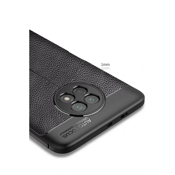 USLUCAN ALIŞVERİŞ Xiaomi Redmi Note 9 5G Kılıf Auto Focus Kapak - Siyah