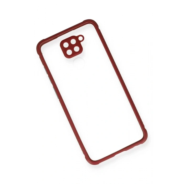USLUCAN ALIŞVERİŞ Xiaomi Redmi Note 9 Kılıf Miami Şeffaf Silikon - Fuşya