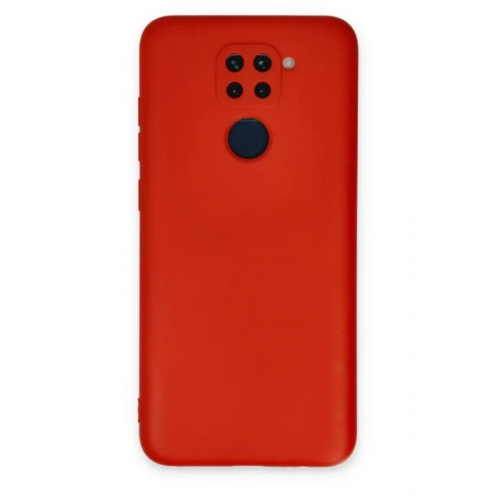 USLUCAN ALIŞVERİŞ Xiaomi Redmi Note 9 Kılıf Nano içi Kadife Silikon - Kırmızı