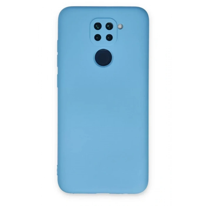 USLUCAN ALIŞVERİŞ Xiaomi Redmi Note 9 Kılıf Nano içi Kadife Silikon - Mavi