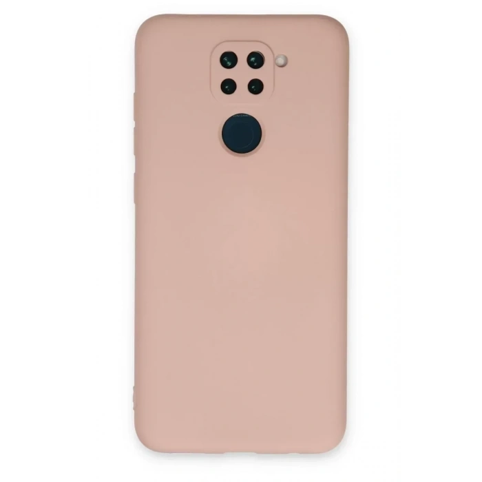 USLUCAN ALIŞVERİŞ Xiaomi Redmi Note 9 Kılıf Nano içi Kadife Silikon - Pudra