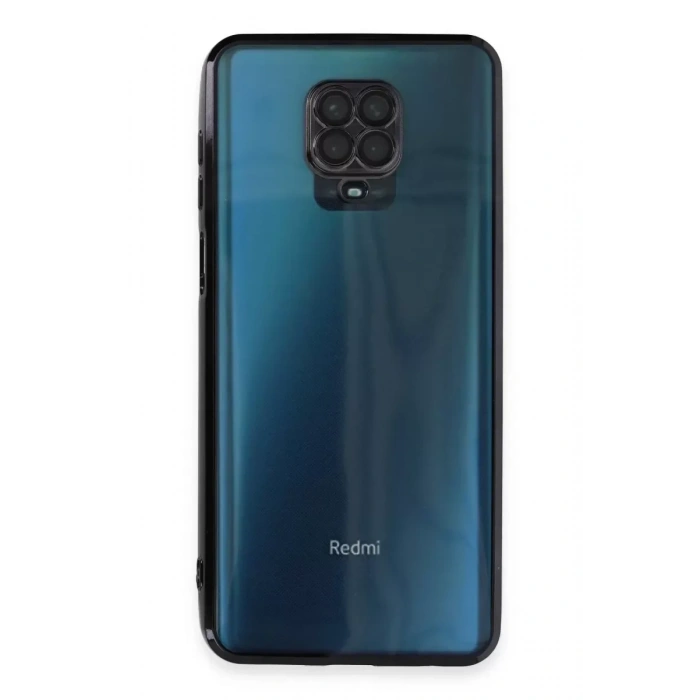 USLUCAN ALIŞVERİŞ Xiaomi Redmi Note 9 Pro Kılıf Lensli Silikon - Siyah