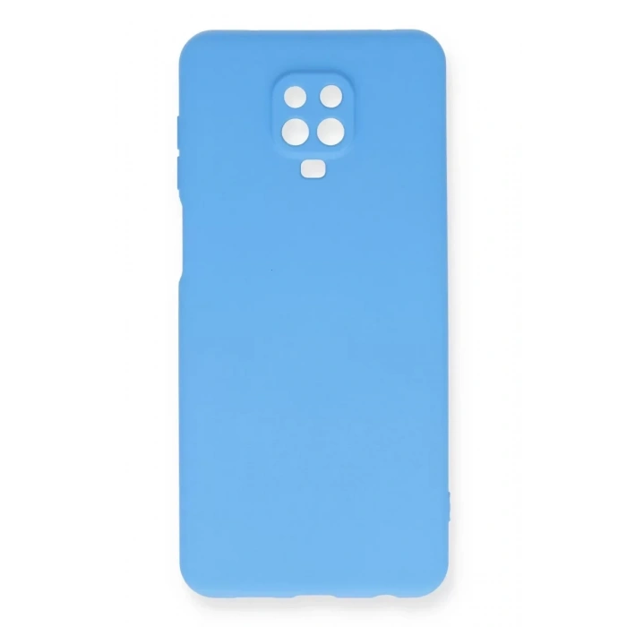 USLUCAN ALIŞVERİŞ Xiaomi Redmi Note 9 Pro Kılıf Nano içi Kadife Silikon - Mavi