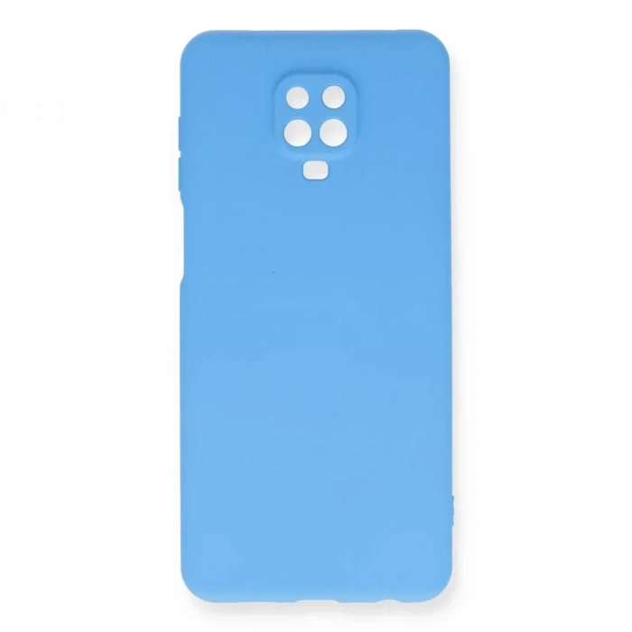 USLUCAN ALIŞVERİŞ Xiaomi Redmi Note 9 Pro Kılıf Nano içi Kadife Silikon - Mavi