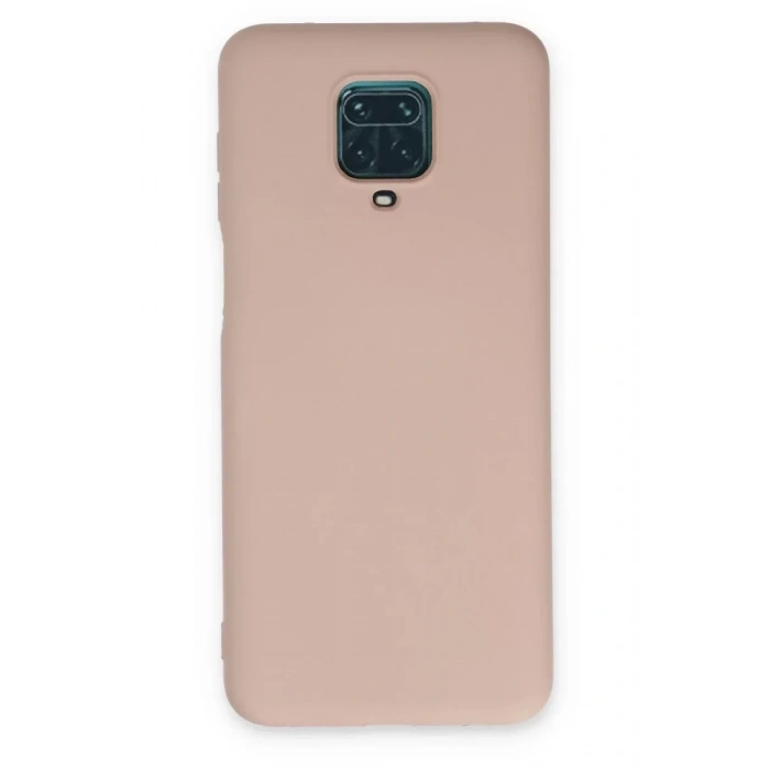 USLUCAN ALIŞVERİŞ Xiaomi Redmi Note 9 Pro Kılıf Nano içi Kadife Silikon - Pudra
