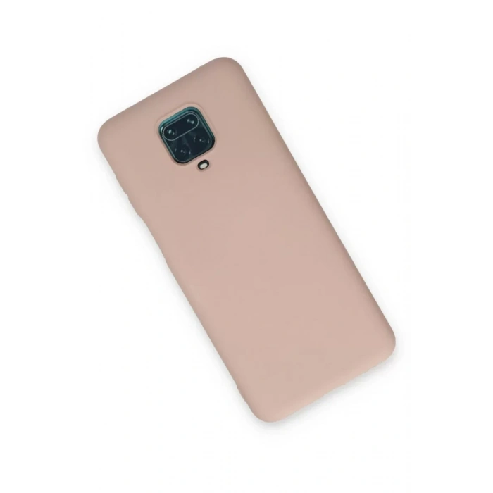 USLUCAN ALIŞVERİŞ Xiaomi Redmi Note 9 Pro Kılıf Nano içi Kadife Silikon - Pudra