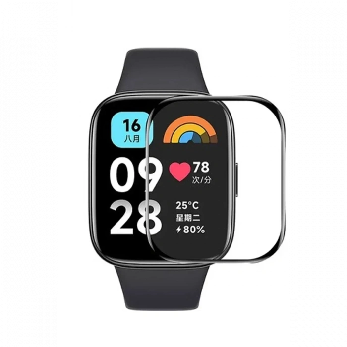 USLUCAN ALIŞVERİŞ Xiaomi Redmi Watch 3 Active Polymer Nano Ekran Koruyucu - Şeffaf