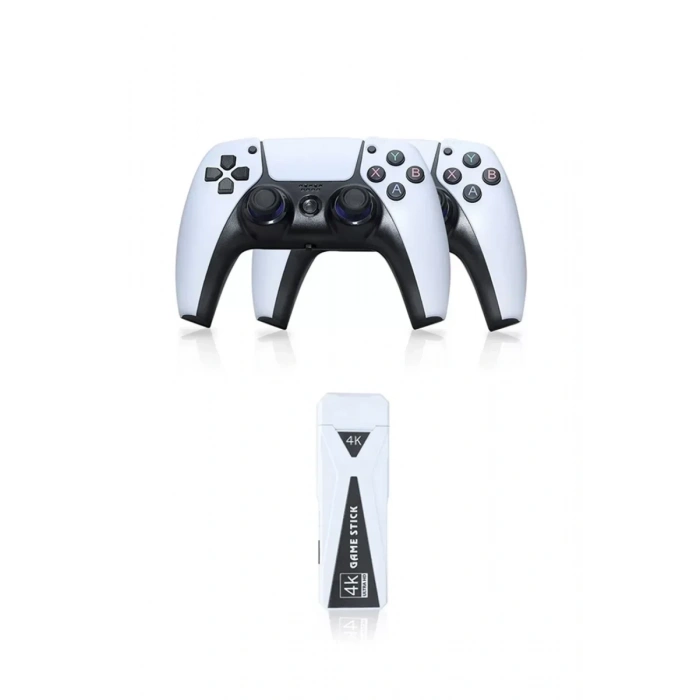 USLUCAN ALIŞVERİŞ Y5 64GB Android Dual Pad 4K Game Stick - Beyaz