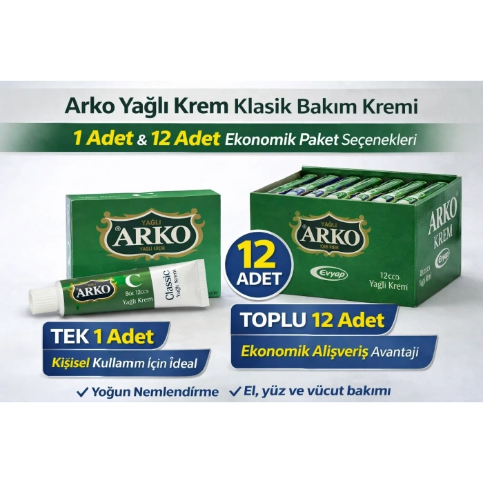 USLUCAN ALIŞVERİŞ Yağlı Krem Klasik Bakım Kremi 1 ADET
