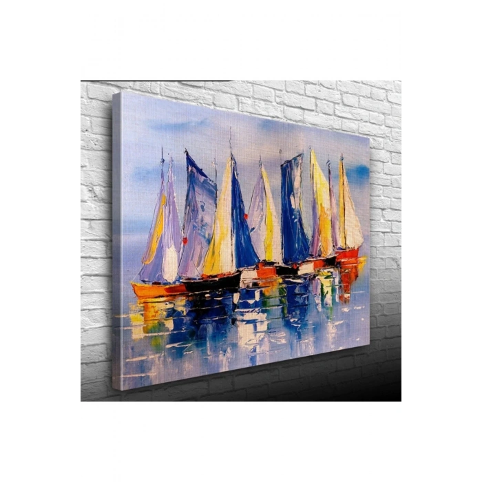 USLUCAN ALIŞVERİŞ Yelkenli Canvas Tablo (50x70)