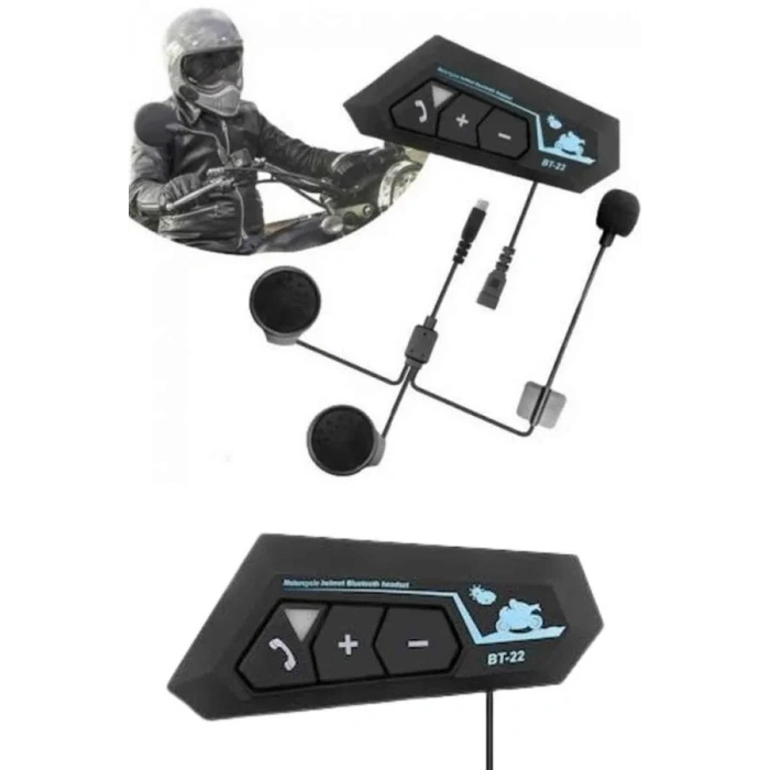 USLUCAN ALIŞVERİŞ Yeni Nesil Dinleme Ve Konuşma Özellikli Intercom Kask Kulaklığı 5.0 Bluetooth