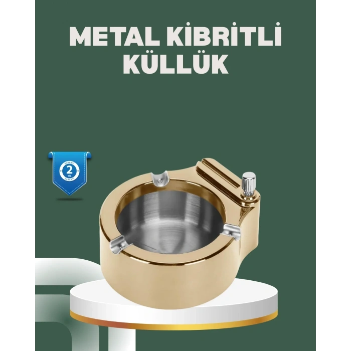 USLUCAN ALIŞVERİŞ Yeniden Doldurulabilir Çakmaklı Küllük Dayanıklı Yapı