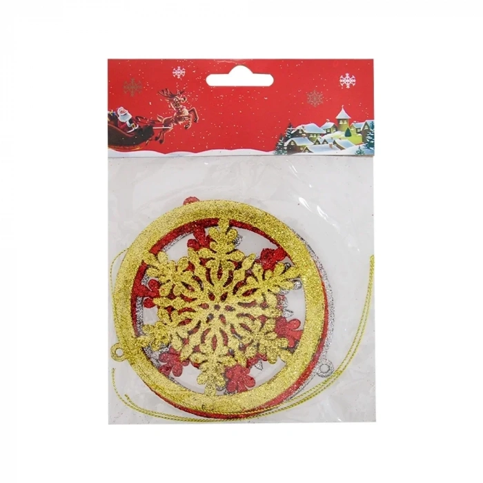 USLUCAN ALIŞVERİŞ Yılbaşı Ağaç Süsü Simli 3lü Kar Figürü