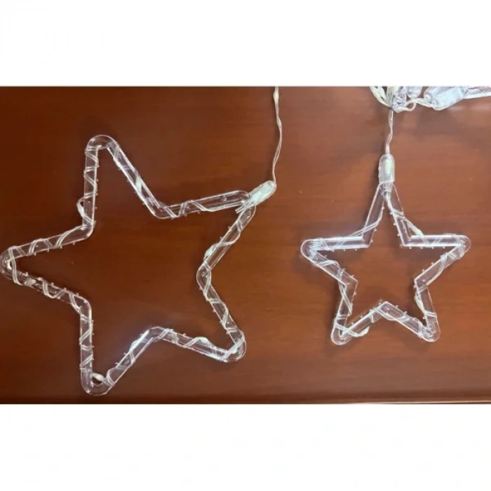 USLUCAN ALIŞVERİŞ Yıldız Perde Led 10 Saçaklı