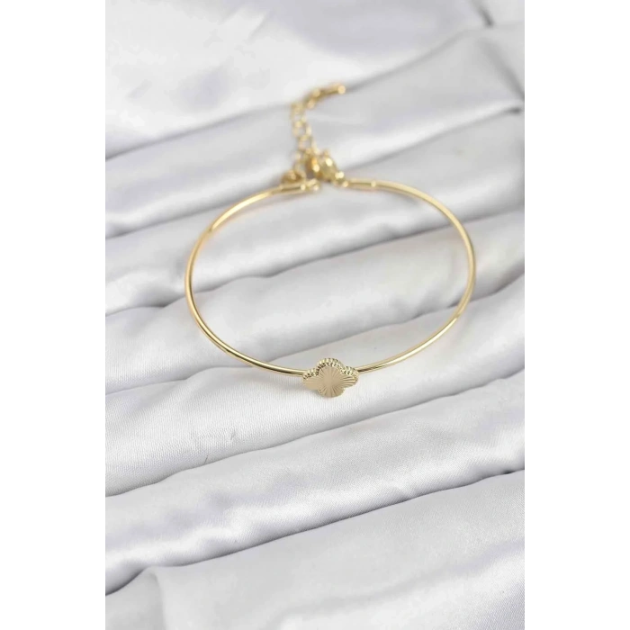 USLUCAN ALIŞVERİŞ Yonca Model Gold Renk Kadın Bileklik