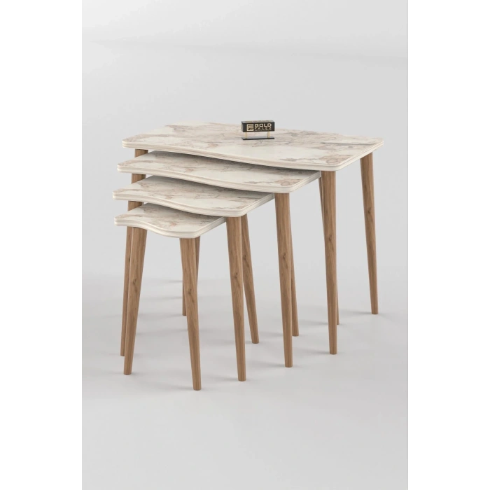 USLUCAN ALIŞVERİŞ Zigon Sehpa Ahşap 4lü Efes KR