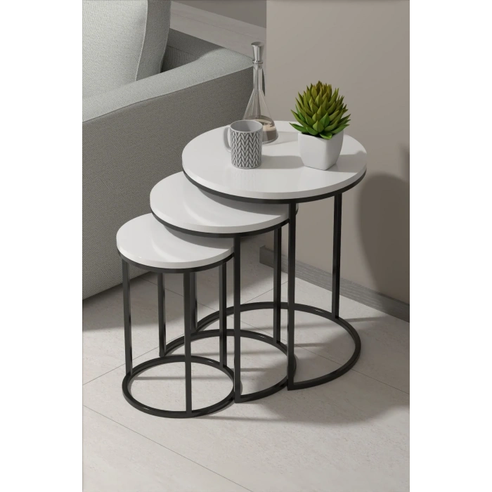 USLUCAN ALIŞVERİŞ ZİGON SEHPA C LÜX BEYAZ