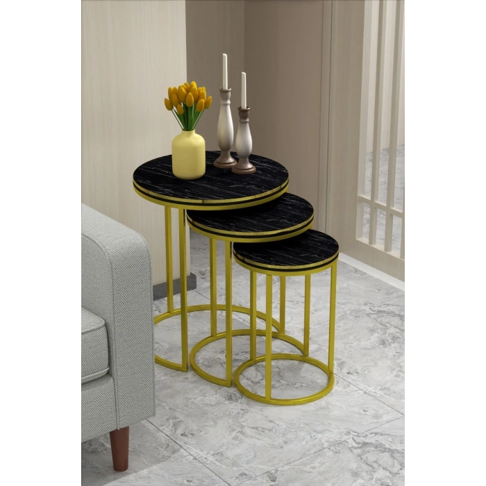 USLUCAN ALIŞVERİŞ ZİGON SEHPA C LÜX ÇİFT GOLD BENDİR