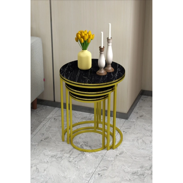 USLUCAN ALIŞVERİŞ ZİGON SEHPA C LÜX ÇİFT GOLD BENDİR