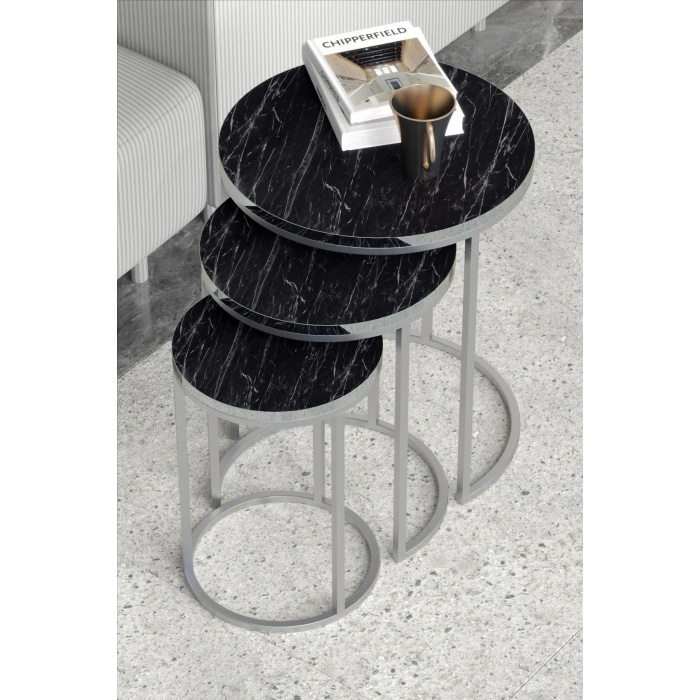 USLUCAN ALIŞVERİŞ ZİGON SEHPA C LÜX GÜMÜŞ BENDİR