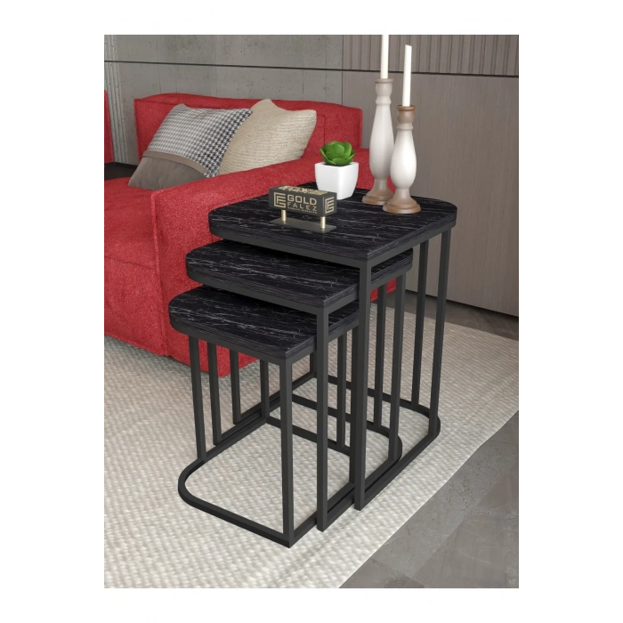 USLUCAN ALIŞVERİŞ Zigon Sehpa Damla Bendir