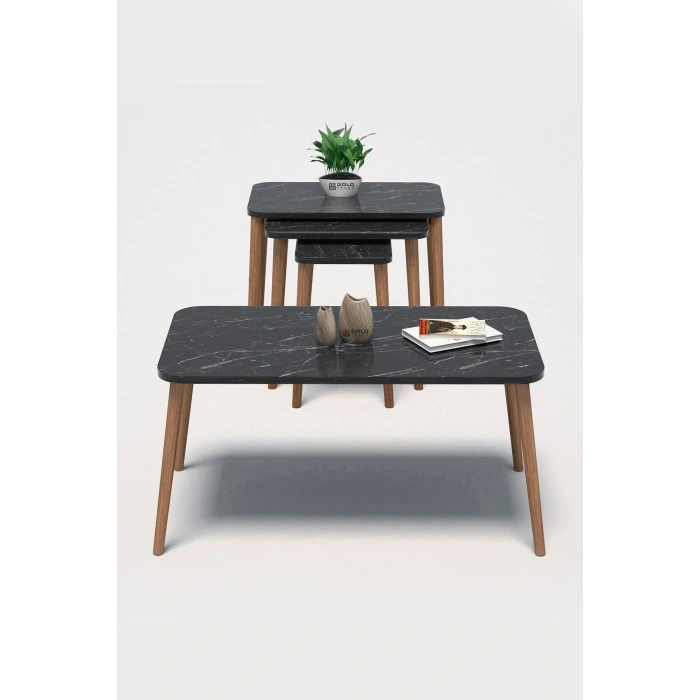 USLUCAN ALIŞVERİŞ Zigon Sehpa Kr Ve Orta Sehpa Kr Torna Set Bendir