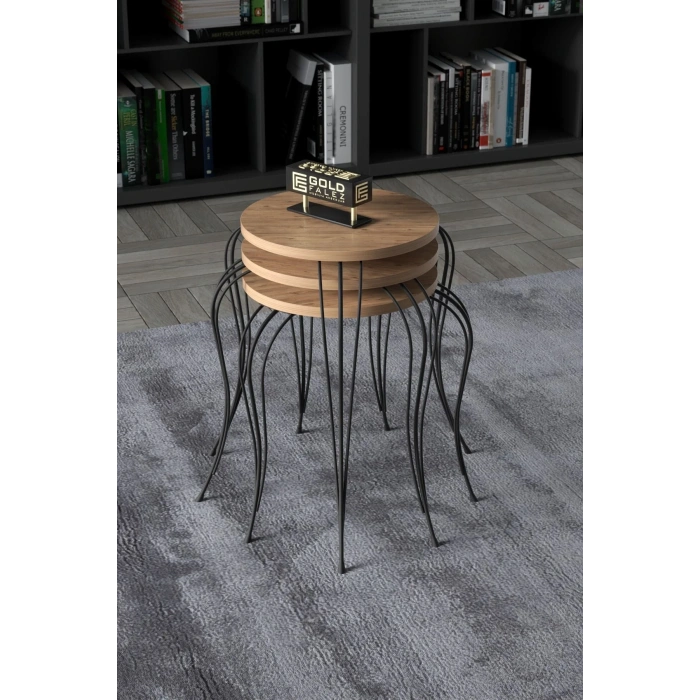 USLUCAN ALIŞVERİŞ ZİGON SEHPA LÜKENS ANTRASİT CEVİZ