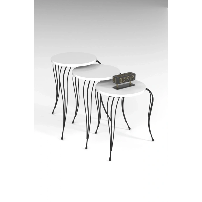 USLUCAN ALIŞVERİŞ ZİGON SEHPA LÜKENS BEYAZ