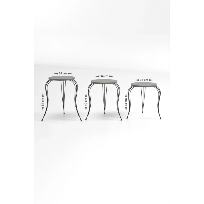 USLUCAN ALIŞVERİŞ ZİGON SEHPA LÜKENS ÇİFT GOLD ANTRASİT CEVİZ