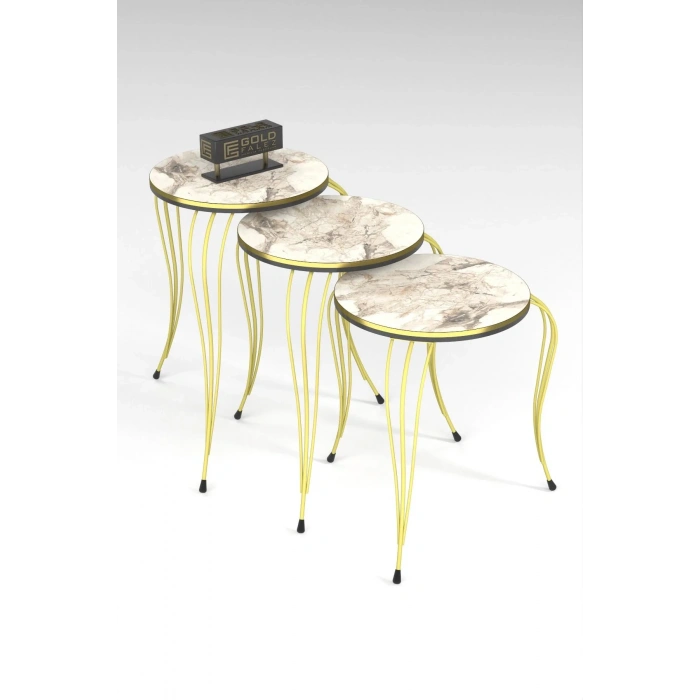 USLUCAN ALIŞVERİŞ ZİGON SEHPA LÜKENS ÇİFT GOLD EFES