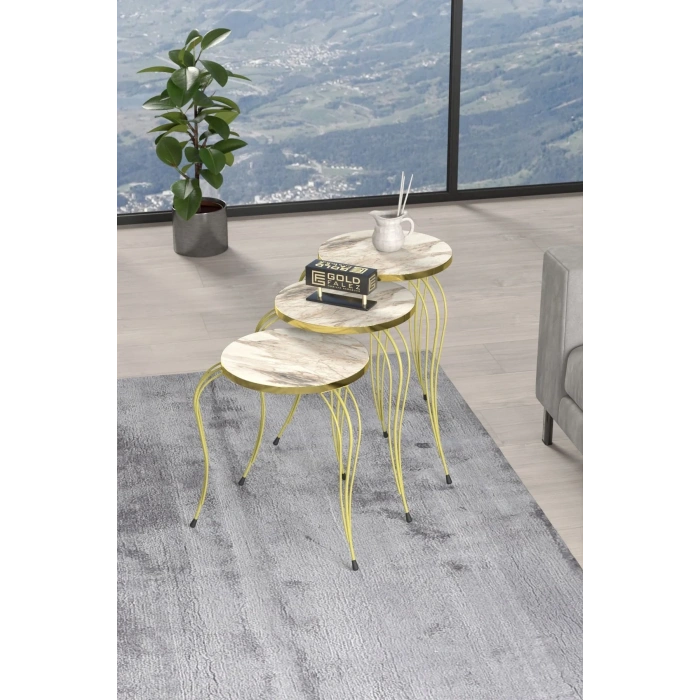 USLUCAN ALIŞVERİŞ ZİGON SEHPA LÜKENS GOLD EFES