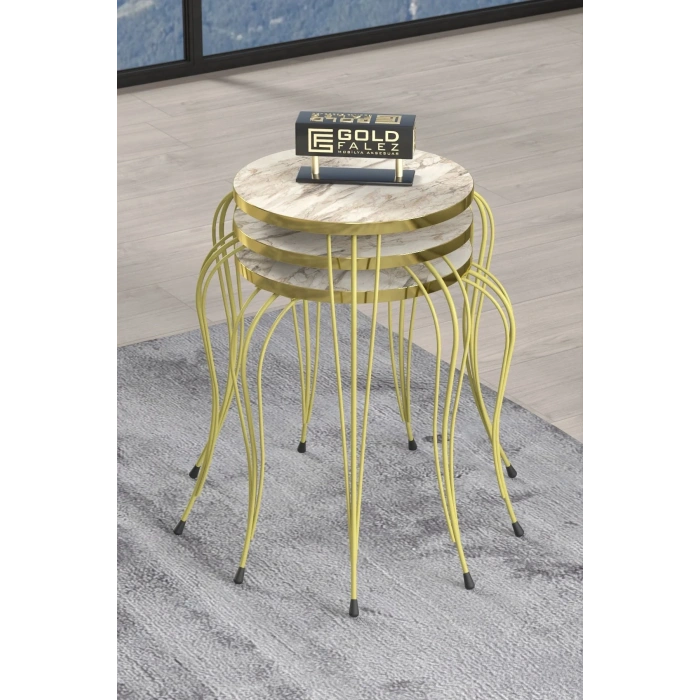 USLUCAN ALIŞVERİŞ ZİGON SEHPA LÜKENS GOLD EFES