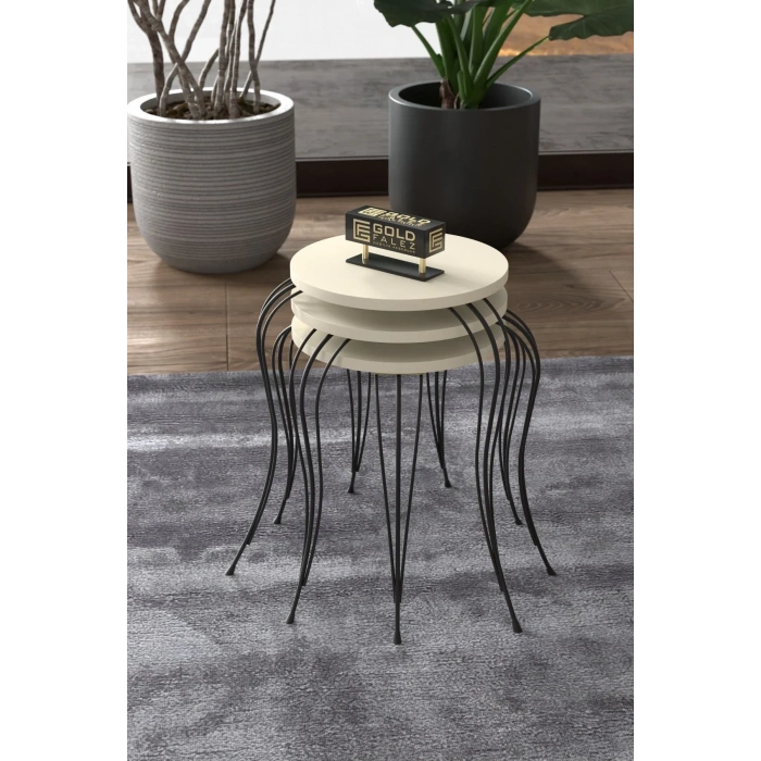 USLUCAN ALIŞVERİŞ ZİGON SEHPA LÜKENS KREM