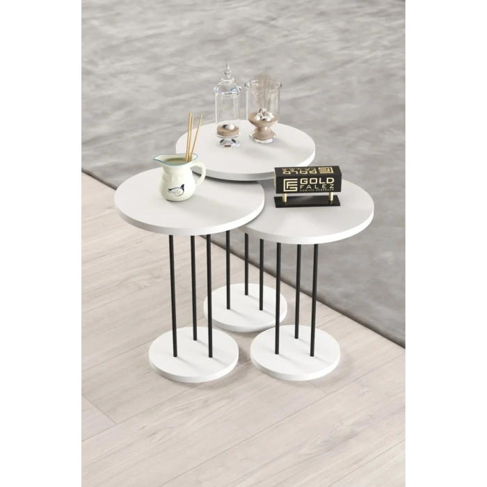 USLUCAN ALIŞVERİŞ Zigon Sehpa Terra Beyaz