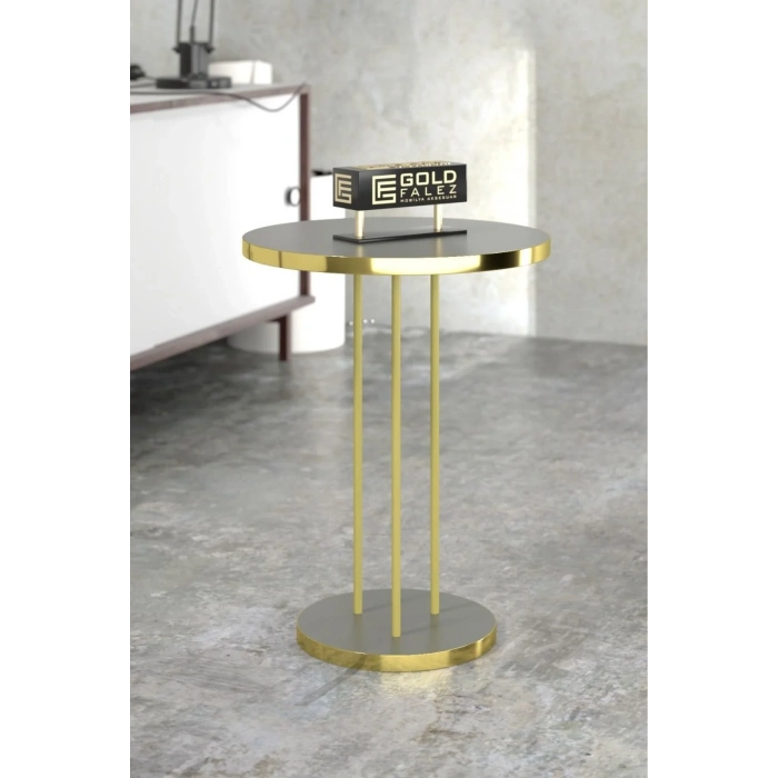 USLUCAN ALIŞVERİŞ Zigon Sehpa Terra Gold Ceviz Antrasit TRR01