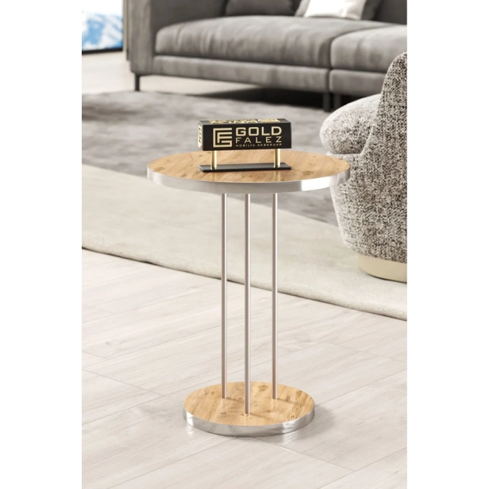 USLUCAN ALIŞVERİŞ Zigon Sehpa Terra Gümüş Ceviz