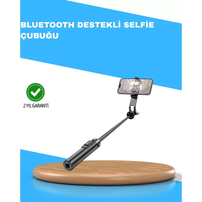 Uzaktan Kumandalı Bluetooth Selfie Çubuğu– 130 cm Ayarlanabilir