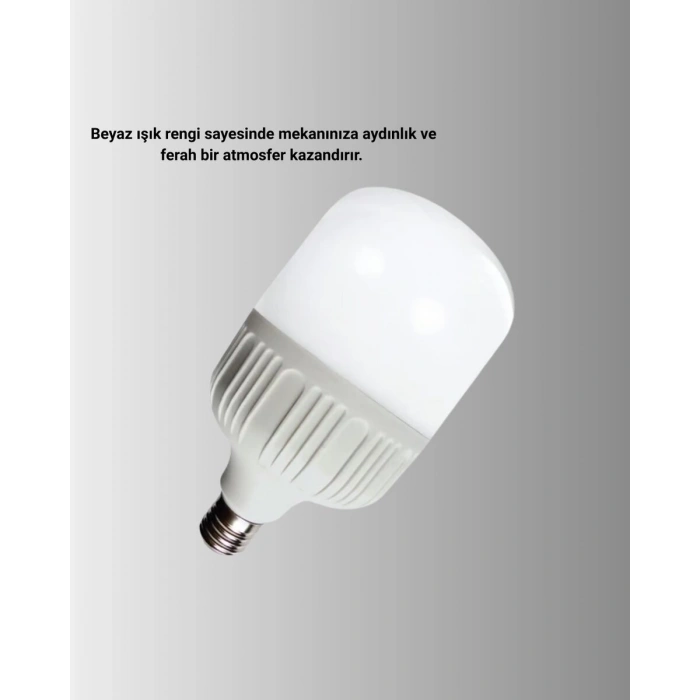 Uzun Ömürlü Şarjlı LED Ampul 30 Watt Güçlü Aydınlatma