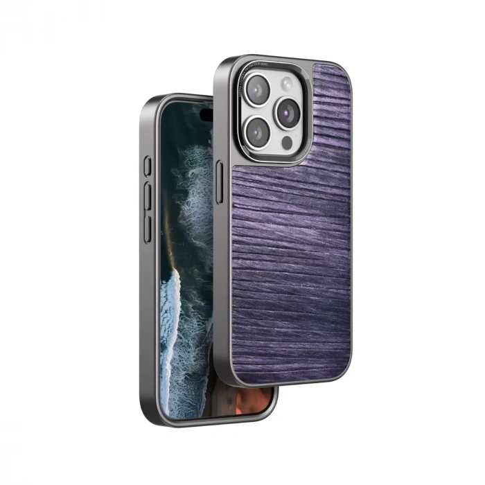 Venco  İphone 14 Pro Wave Kapak - Derin Mor