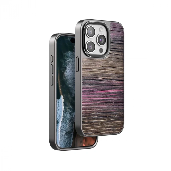 Venco  İphone 15 Pro Wave Kapak - Pembe
