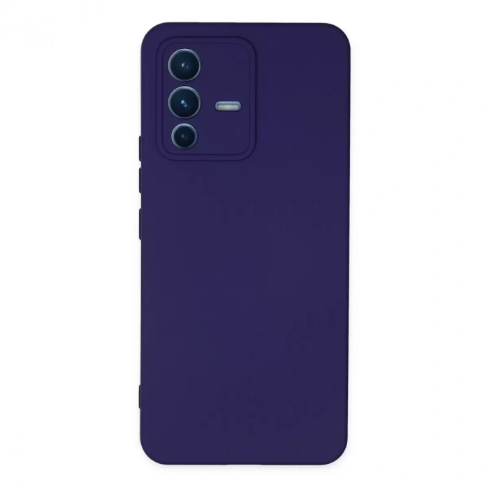 Vivo V23 5g Kılıf Nano İçi Kadife Silikon - Mor