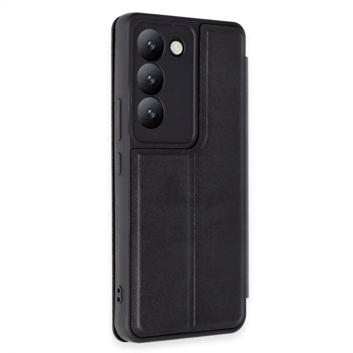 Vivo V30 Lite 4g Kılıf Flip Cover - Siyah