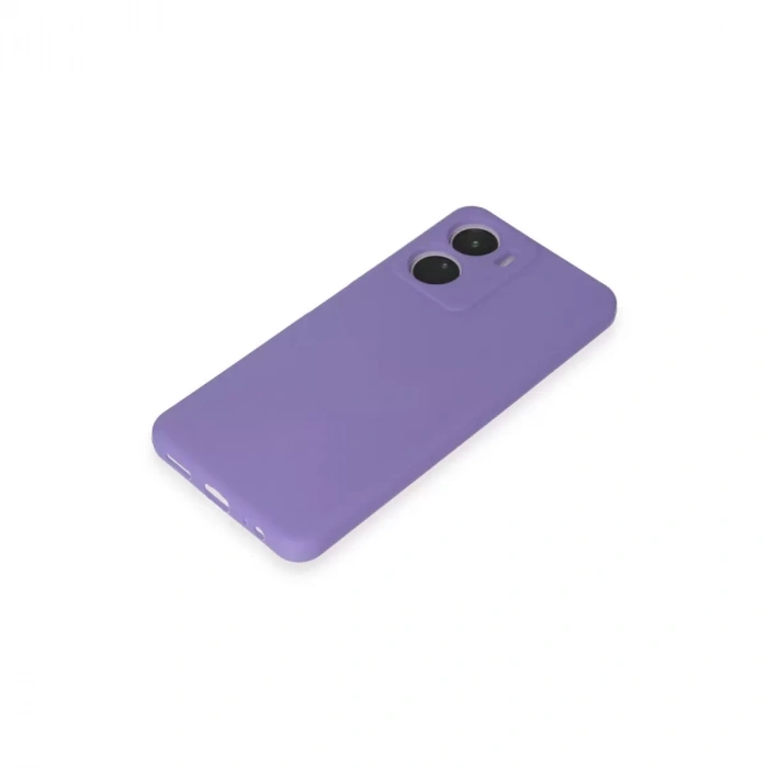 Vivo Y16 Kılıf First Silikon - Lila
