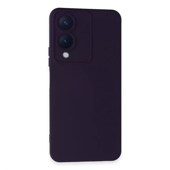 Vivo Y17s Kılıf Nano İçi Kadife Silikon - Mor
