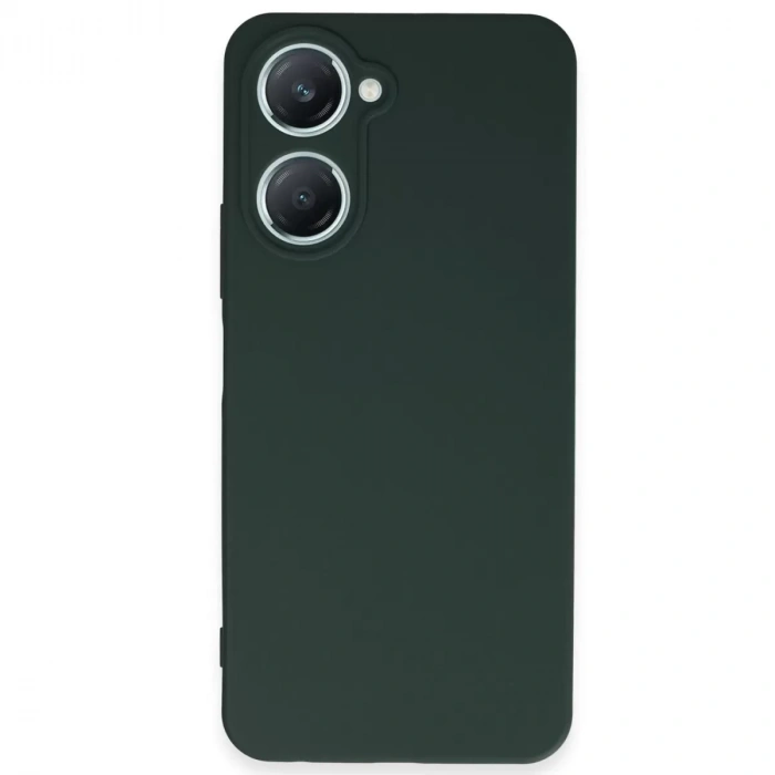 Vivo Y18 Kılıf First Silikon - Koyu Yeşil
