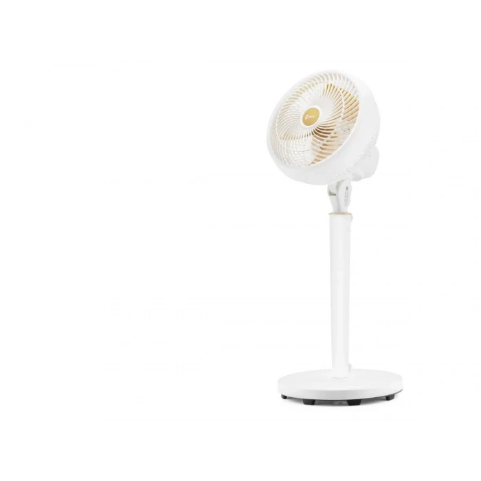 Vortex 79 Ayarlanabilir Ayaklı Retro Vantilatör 9 İnç 70W 3 Kademeli Beyaz FNF15