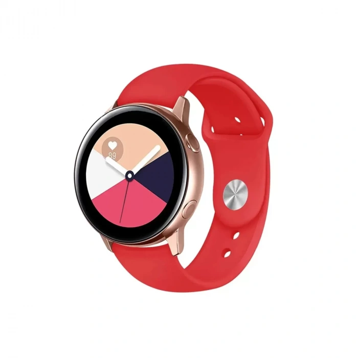 Watch 22mm Klasik Kordon - Kırmızı