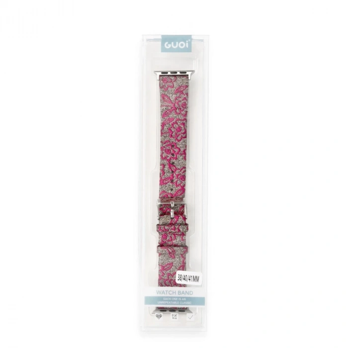 Watch 38mm Creeper Desenli Kordon - Pembe