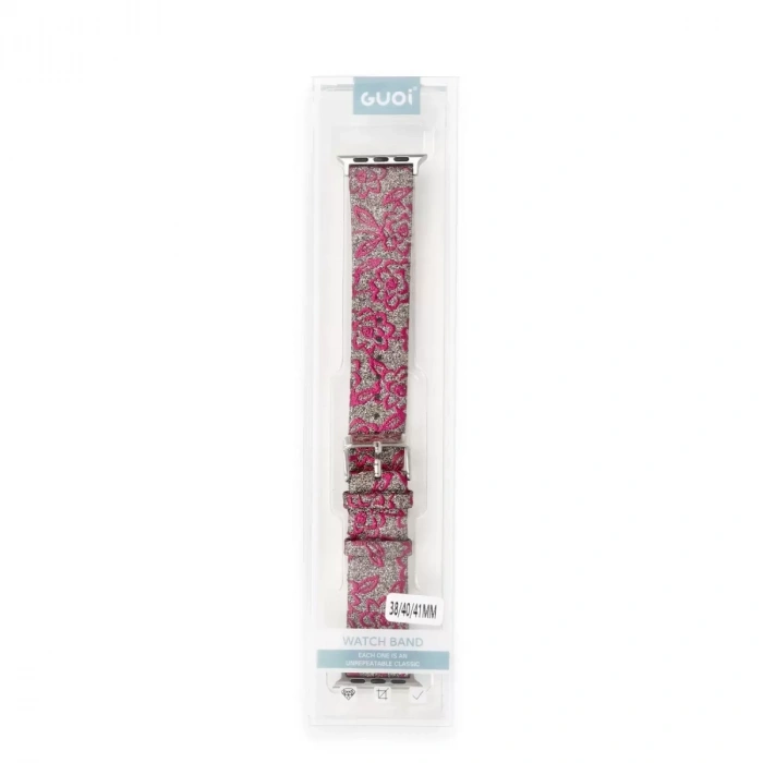 Watch 38mm Creeper Desenli Kordon - Pembe